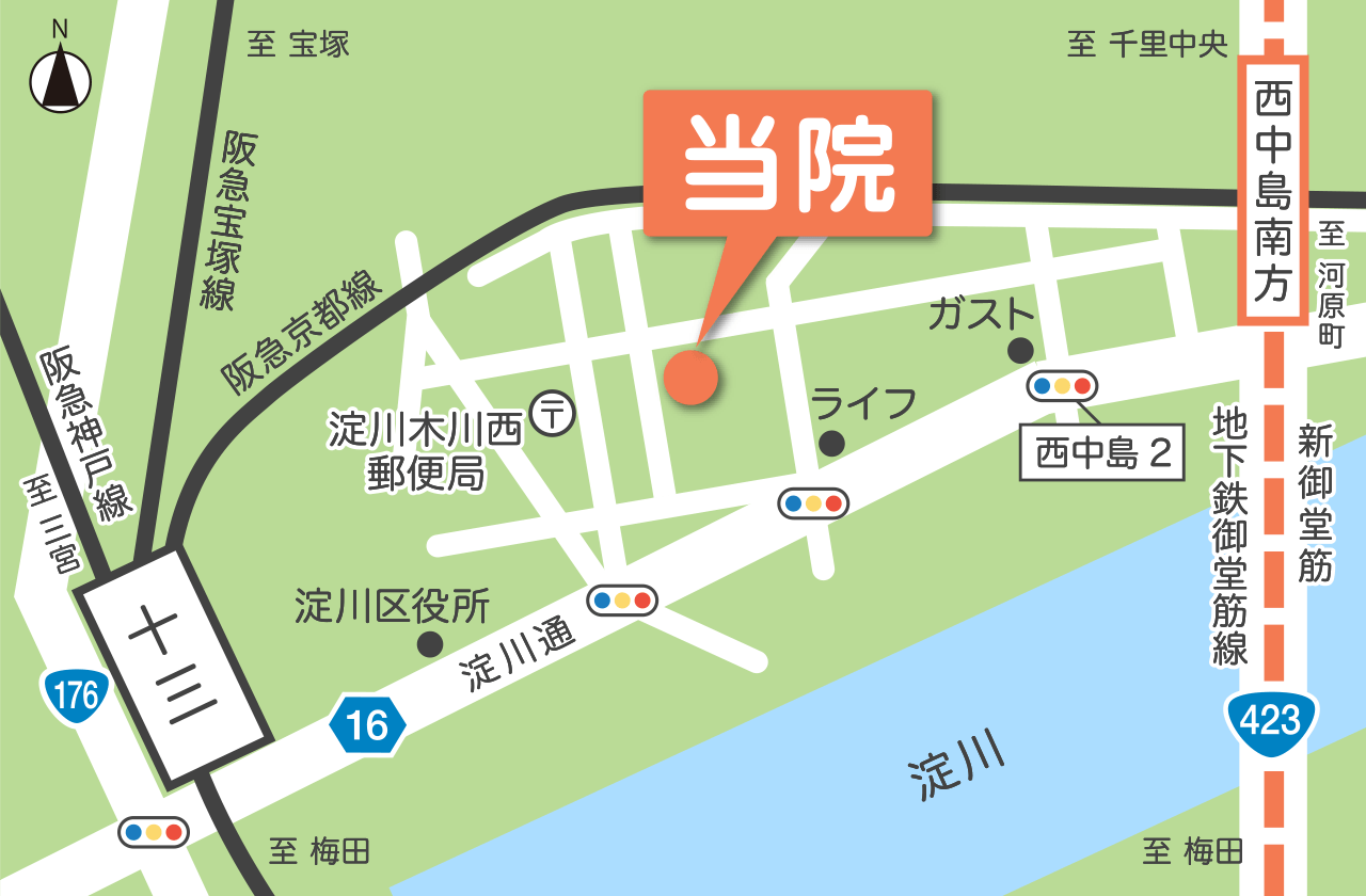 池永ペインクリニック内科地図