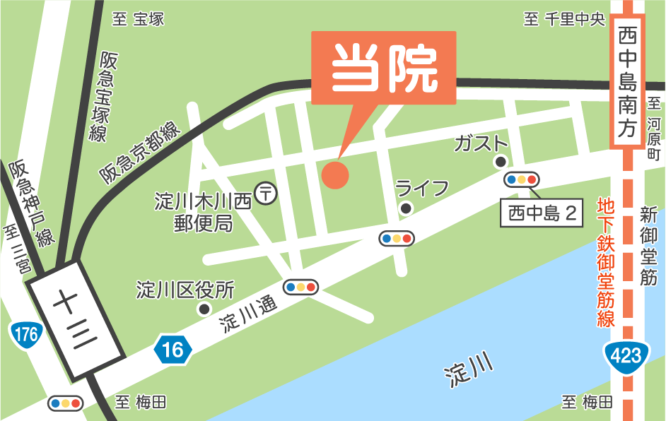 池永ペインクリニック内科地図